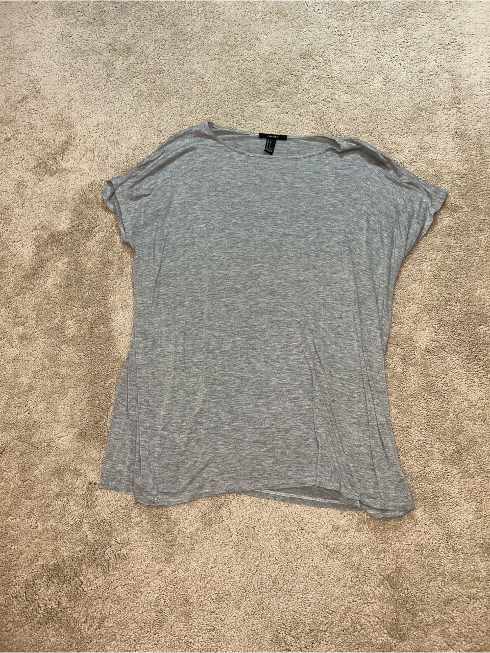 Forever 21 Light Heather Gray Short Sleeve Tee